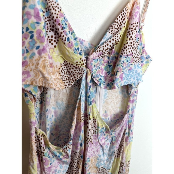 NWOT L*Space Multi-Print Cut-Out Maxi w/O-Ring Bust XL - Picture 3 of 7